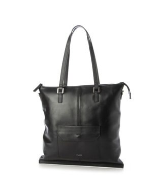 Y'SACCS イタリアンシープ2WAYフラットトート ブラック