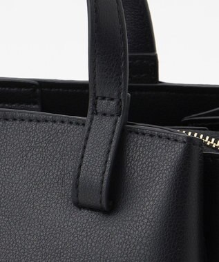 LA BAGAGERIE 【MONICA】ボウタイリボンハンドバッグ ブラック