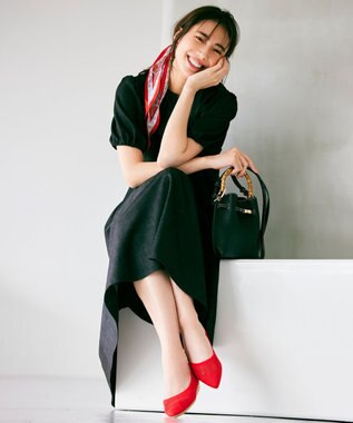 23区 バンブーハンドルミニショルダーバッグ ブラック系