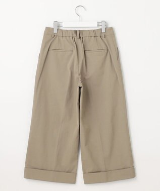 J.PRESS LADIES S 【洗える・吸水速乾】コットン麻シェルドライ クロップド パンツ カーキ系