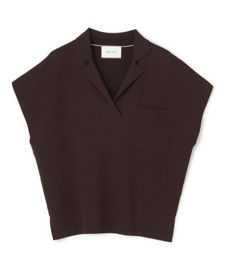 BEIGE， NADIA / ストレッチ スキッパーニット Bordeaux