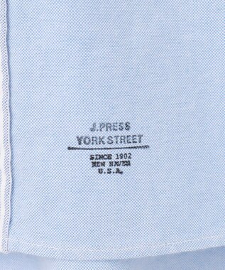 J.PRESS YORK STREET 【UNISEX】オックスフォード クレイジーパターン シャツ/バンドカラー ブルー系8