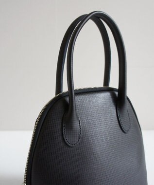 TIDEWAY MOSS グリッド ボストンバッグ S ブラック