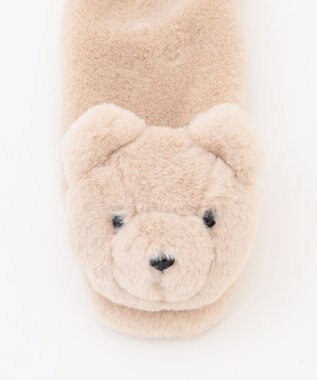 ANY KIDS アニマルマフラー ベージュ（クマ）