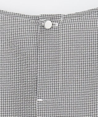 ANY 【WEB限定/洗濯機可】サッカーギャザーペプラムブラウス ギンガム