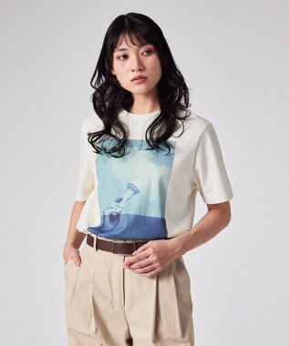 Paul Smith Paul Smith Loves Barbour Scoop Tシャツ オフホワイト