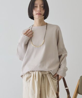 AMERICAN HOLIC 【先行予約】【UVカット】コクーンポンチプルオーバー Gray Beige