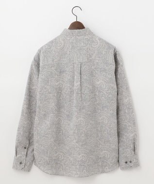 JOSEPH ABBOUD MOUNTAIN 【SPACE／UNISEX】オーバーペイズリー シャツ グレー系6