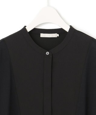 ICB 【UVケア・接触冷感・吸水速乾】コンビネーションジャージー チュニックカットソー ブラック系