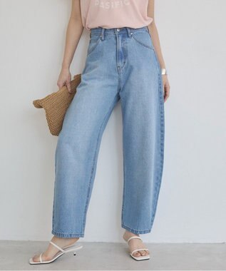 WEGO 【ANGIE VINTAGE/SMLサイズ展開】カーブデニムパンツ ブルー