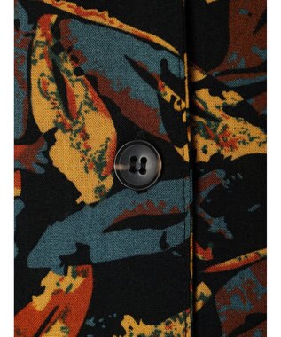 CRAFT STANDARD BOUTIQUE レーヨン柄プリントワイドシャツ Mustard