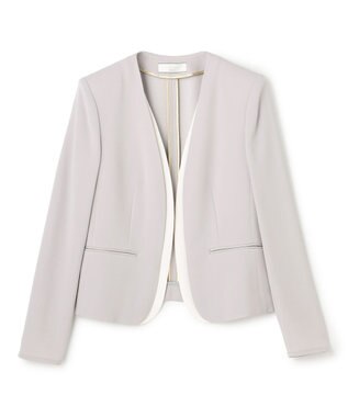 BEIGE， 【セットアップ対応】CINDY / ダブルカラージャケット L.Gray × White