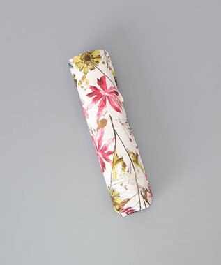 AURORA JILL STUART（ジル スチュアート）ボタニカル押し花オールシーズン傘（折りたたみ・ミニ傘） レッド