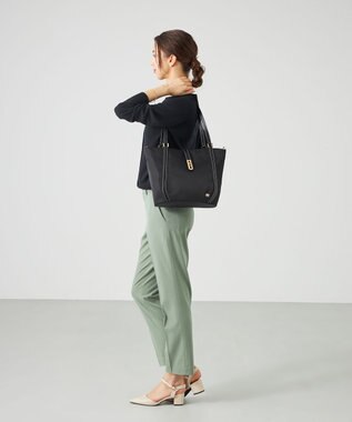 LA BAGAGERIE ひねり金具付きエレガンストート　Mサイズ ブラック