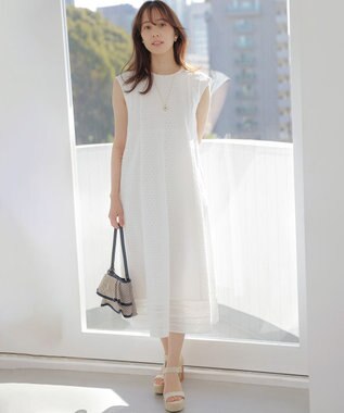 組曲 【先行予約】エンブロイダリーレース ワンピース ホワイト系