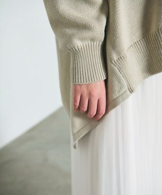 GRACE CONTINENTAL リリヤーンルーズカーディガン グレー