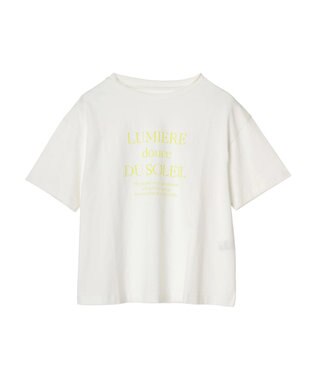 Green Parks フェミニンロゴボックスＴシャツ Light Green