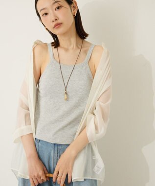 AMERICAN HOLIC 【カップ付き】アメスリタンクトップ Light Gray