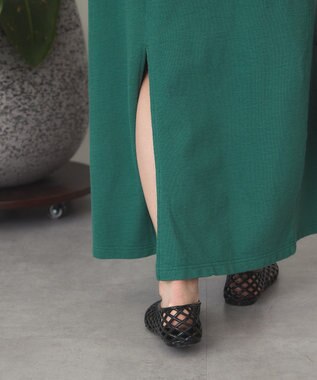 AMERICAN HOLIC 【2点セット】Tシャツ＋Uネックワンピース Green