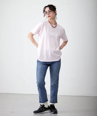 J.PRESS YORK STREET 【UNISEX】YALE × J.PRESS YORK STREET コラボTシャツ ピンク系