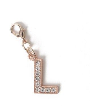 WEGO 【痛バ＆推し活グッズ】ゴールドビジューアルファベットDIYチャーム21ｍｍ 柄12