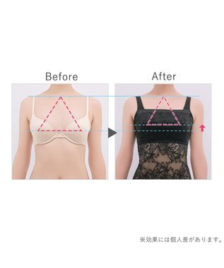 BRADELIS New York 【BRADELIS New York】レーシィブラキャミ25S1 ノンワイヤー 補正 ブラトップ カップ付き ブラック