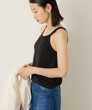 AMERICAN HOLIC 【カップ付き】アメスリタンクトップ Black