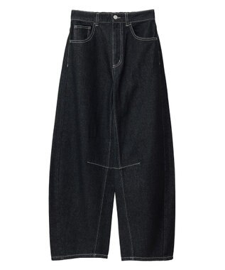 Green Parks ・ＥＬＥＮＣＡＲＥ　ＤＵＥ　デニムバレルレッグパン Black