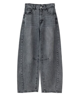 Green Parks ・ＥＬＥＮＣＡＲＥ　ＤＵＥ　デニムバレルレッグパン Black