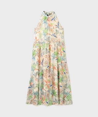 GRACE CONTINENTAL リゾートプリントティアードワンピース キナリ