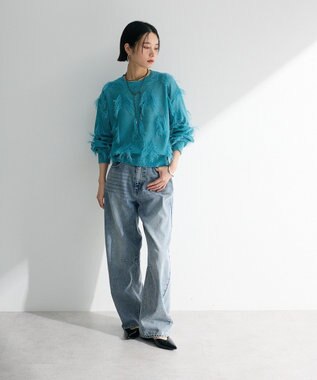 Green Parks ・ＥＬＥＮＣＡＲＥ　ＤＵＥ　デニムバレルレッグパン Black