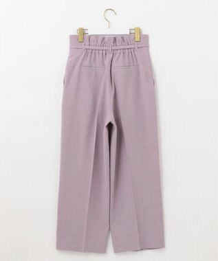 ANY SIS 【セットアップ対応】リネンライク ワイドパンツ ラベンダー