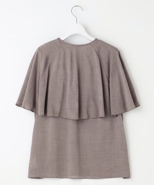 自由区 S 【洗える】キュプラシアー ブラウス セピア
