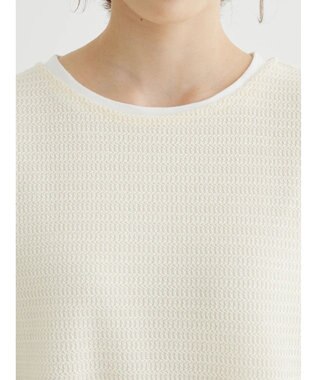 Green Parks ＳＥＴ２点　メッシュベスト＋半袖カットチュニック Ecru