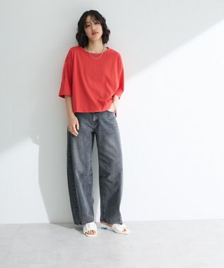 Green Parks ・ＥＬＥＮＣＡＲＥ　ＤＵＥ　デニムバレルレッグパン Black