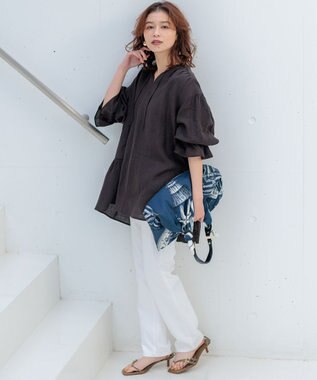 23区 【CLASSY.6月号掲載/Oggi4月号掲載】オリジナル スカーフ バッグ ネイビー系