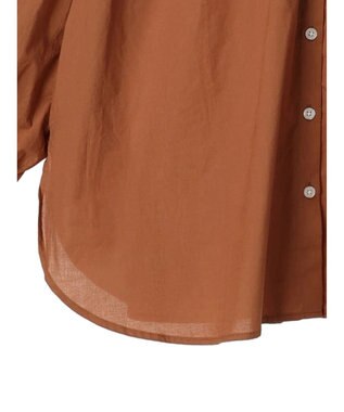 CRAFT STANDARD BOUTIQUE スカラレース袖ブラウス Brown