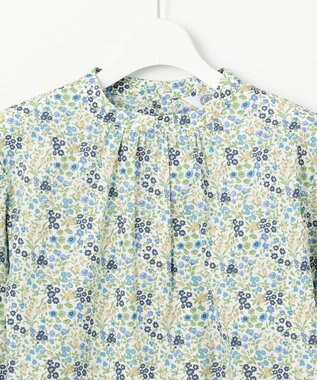 J.PRESS LADIES L 【洗える】Liberty Lilibet＆Hannah Rose スタンドカラー ブラウス イエロー系5