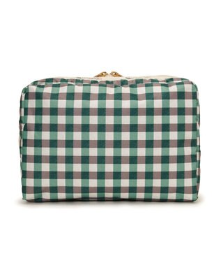 LeSportsac EXTRA LARGE RECTANGULAR COSMETIC/フォレストギンガム フォレストギンガム