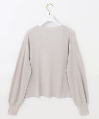 ANY SIS S 【洗える】ショートレングストッパー カーディガン アイスグレー