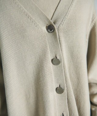 GRACE CONTINENTAL リリヤーンルーズカーディガン グレー