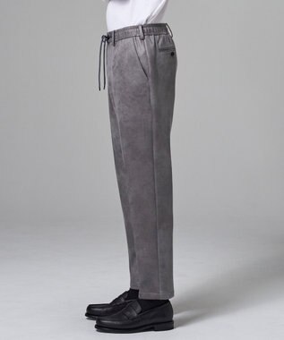 JOSEPH HOMME 【ストレッチ】レザーライクジャージー　ドロスト付きテーパードパンツ / PEGG CONVERTIBLE ライトグレー系