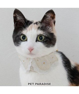 PET PARADISE ペットパラダイス 猫首輪  お花襟付き  S / M