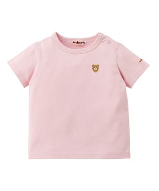 MIKI HOUSE HOT BISCUITS 【70-120cm】【Everyday Series】ワンポイント 半袖Tシャツ チェリーピンク