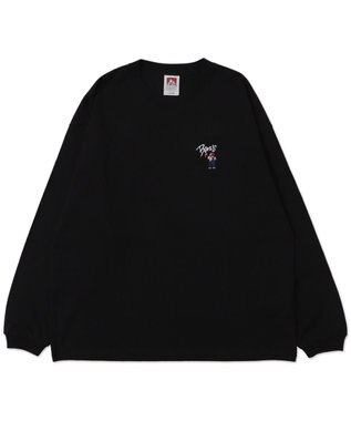 WEGO 【ユニセックス着用ITEM】別注BENDAVISワンポイントT（LS） ブラック