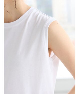 CRAFT STANDARD BOUTIQUE バイオ天竺ノースリタンク Off White