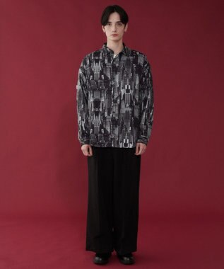 WEGO アムンゼンパターンBIGシャツ（LS） 柄3