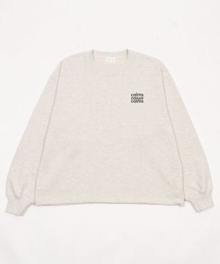 WEGO 【ユニセックス着用ITEM】ショートドロストワンポイント刺繍プルオーバー 杢グレー