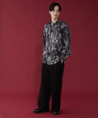 WEGO アムンゼンパターンBIGシャツ（LS） 柄3