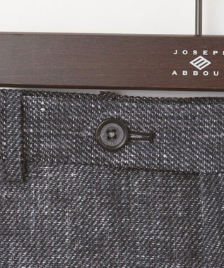 JOSEPH ABBOUD 【ウエストも伸びる！】ライトウェーブ パンツ グレー系1